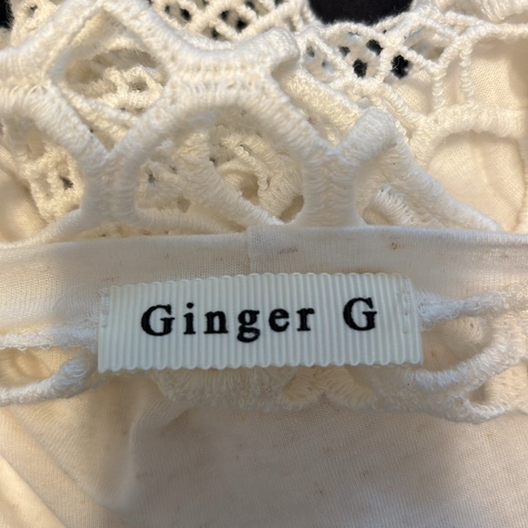 Summer Crochet Panel 3/4 Sleeve T-Shirt - Picture 4 of 4